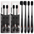 [Paul Medison] Black Lacha Toothbrush 2 Set _ 4 Count, Fine 10,000 Bristled Bamboo Charcoal Toothbrush for Effective Oral Care, Gum Care